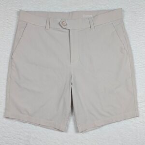 G/FORE Shorts Mens 34 Beige Stretch Golf Chino Performance Tech Lightweight